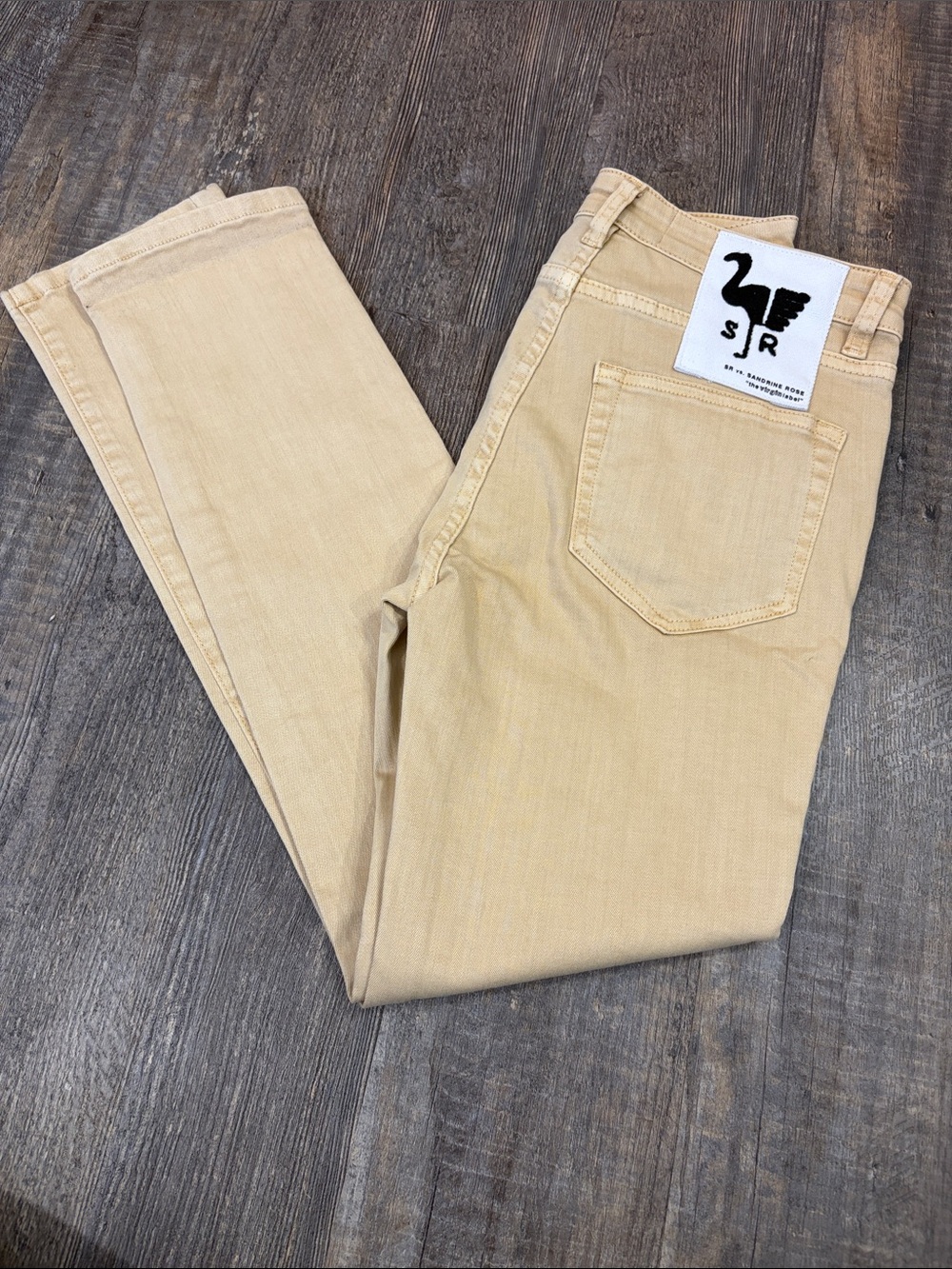 Women’s Skinny Jeans in Light Tan by SJR